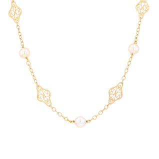 Collier vintage maille...