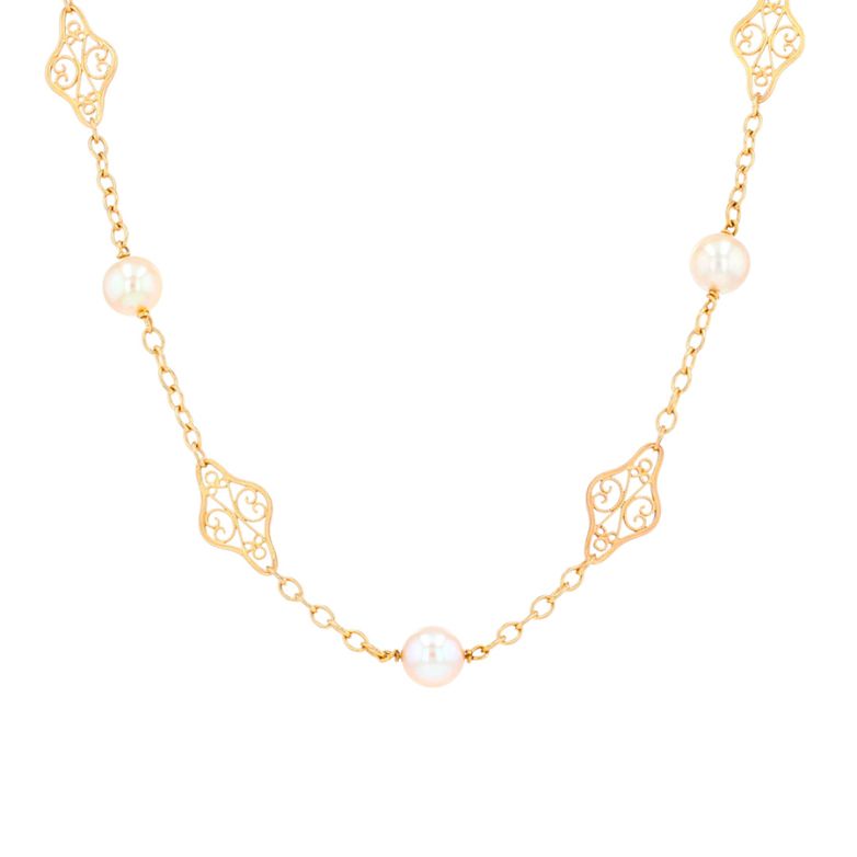 Collier vintage maille...