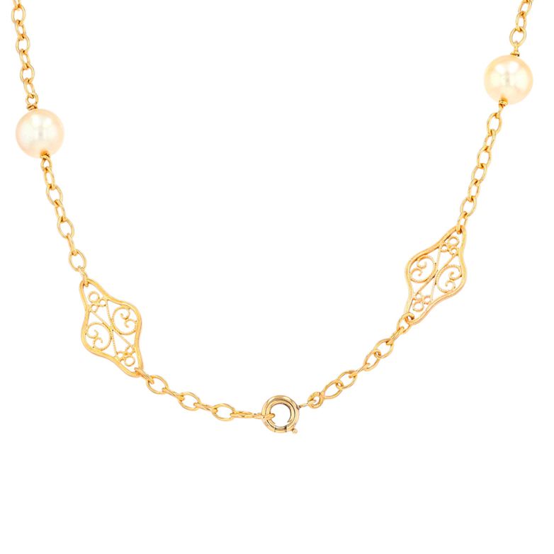 Collier vintage maille...