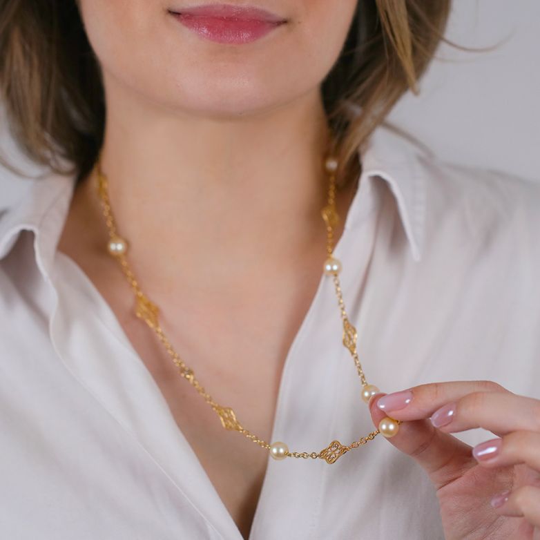 Collier vintage maille...