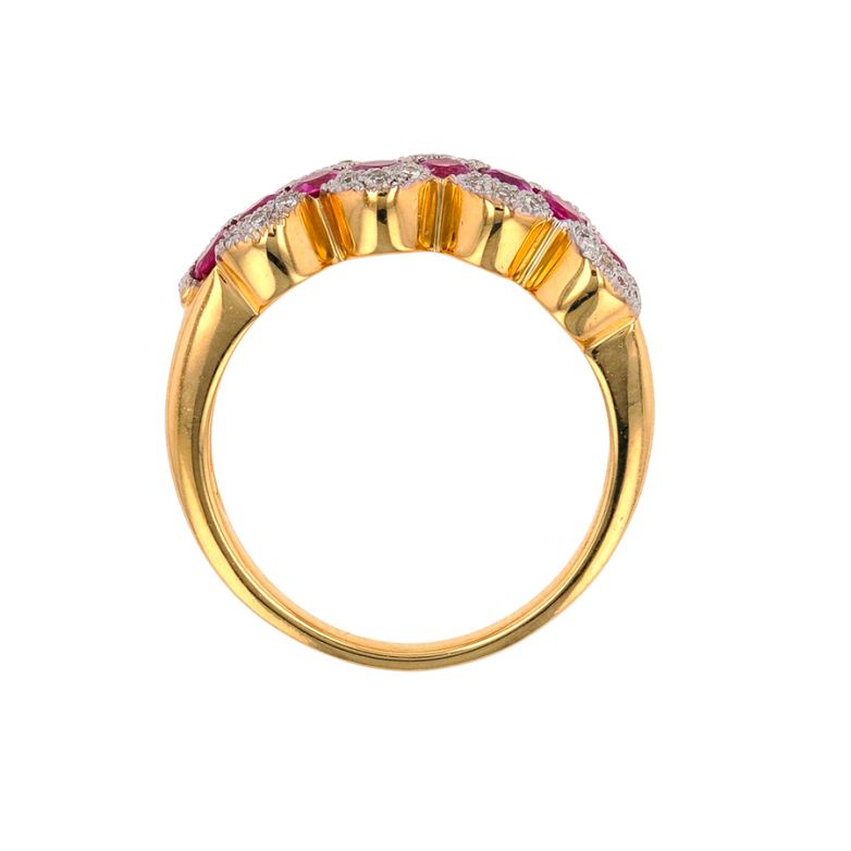 Ring pink sapphires 0.64...