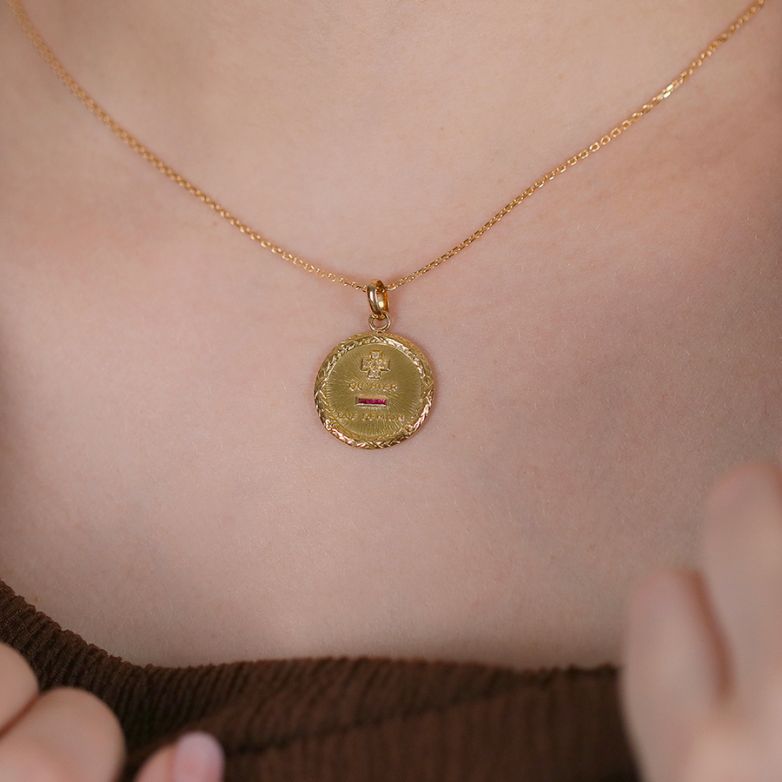 Vintage AUGIS love medal in...