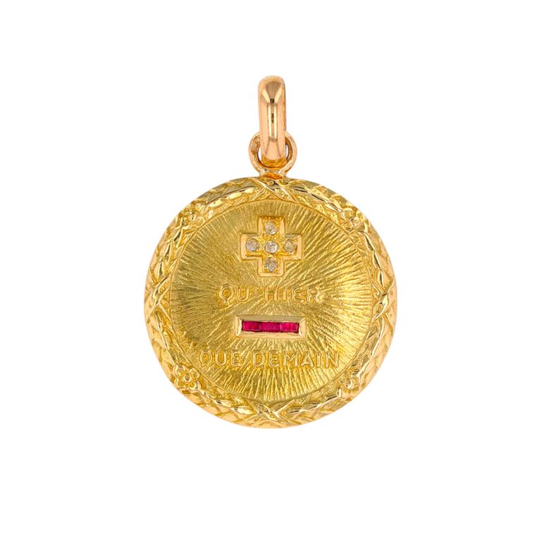 Vintage AUGIS love medal in...