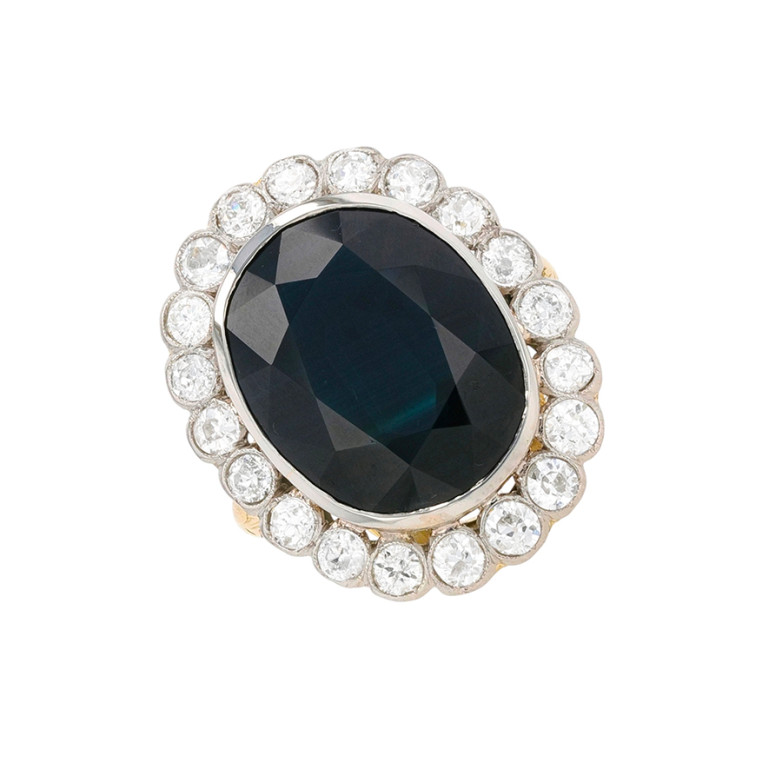 Vintage ring sapphire 12.88...