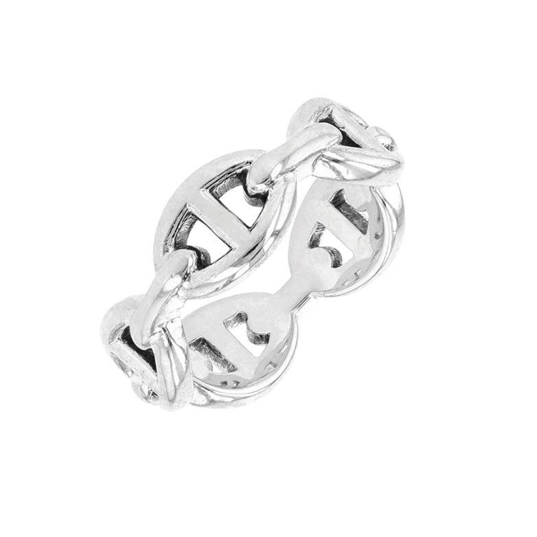 Ring HERMÈS Silver anchor...
