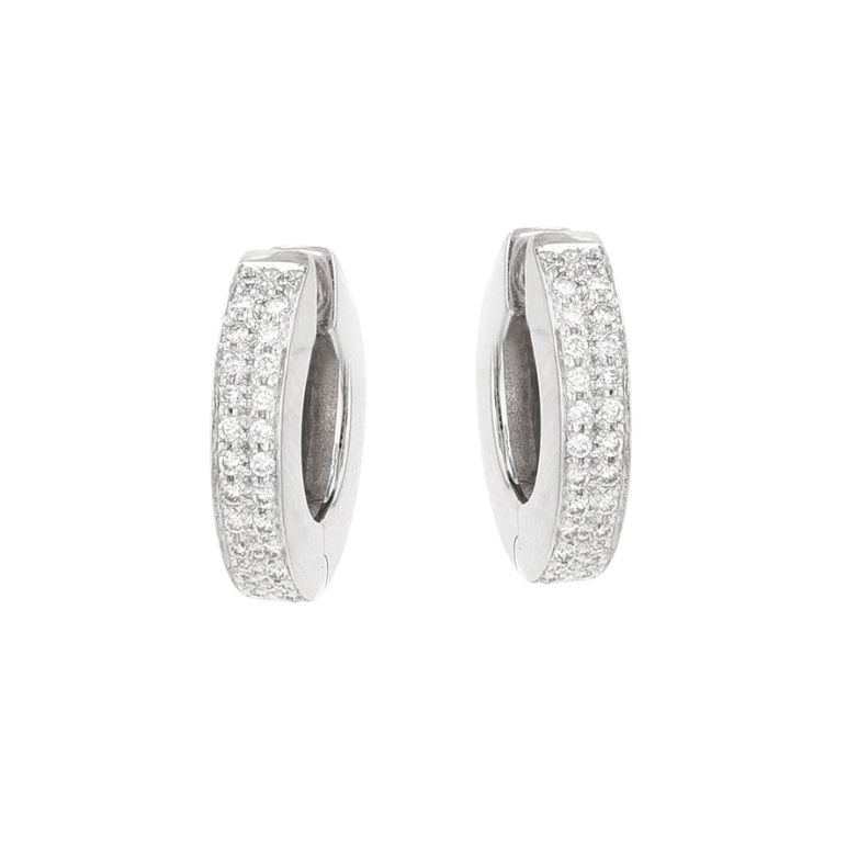 Diamond hoop earrings 0.26...