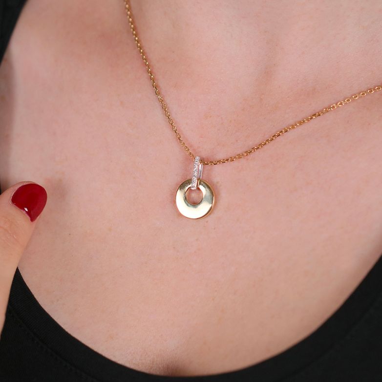 Diamond pendant 0.09 carat...