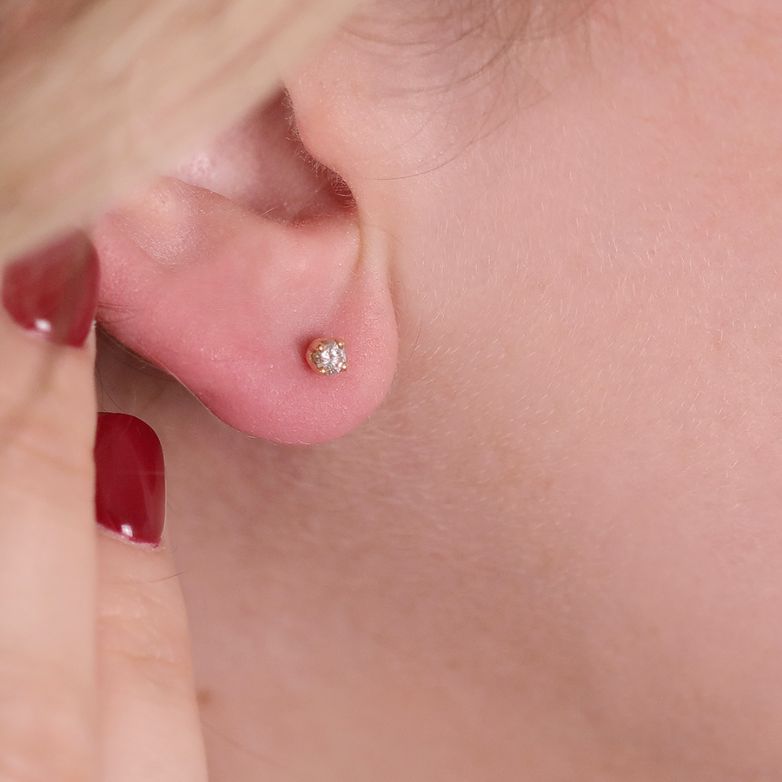 0.21 carat diamond earrings...
