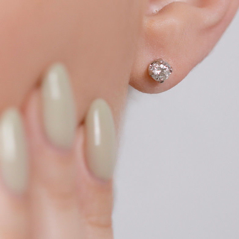 0.70 carat diamond earrings...