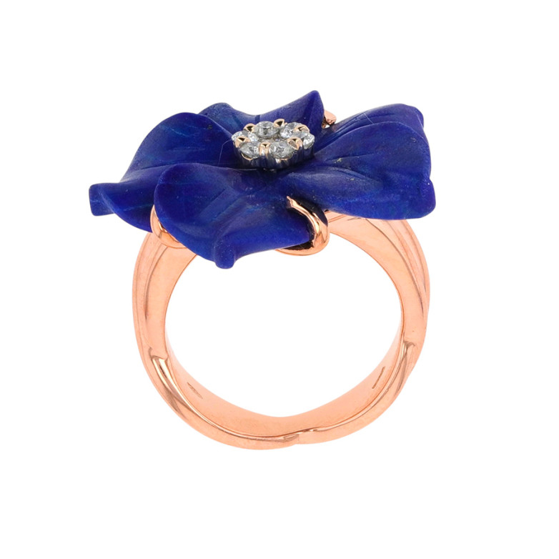 Flower ring diamonds 0.16...