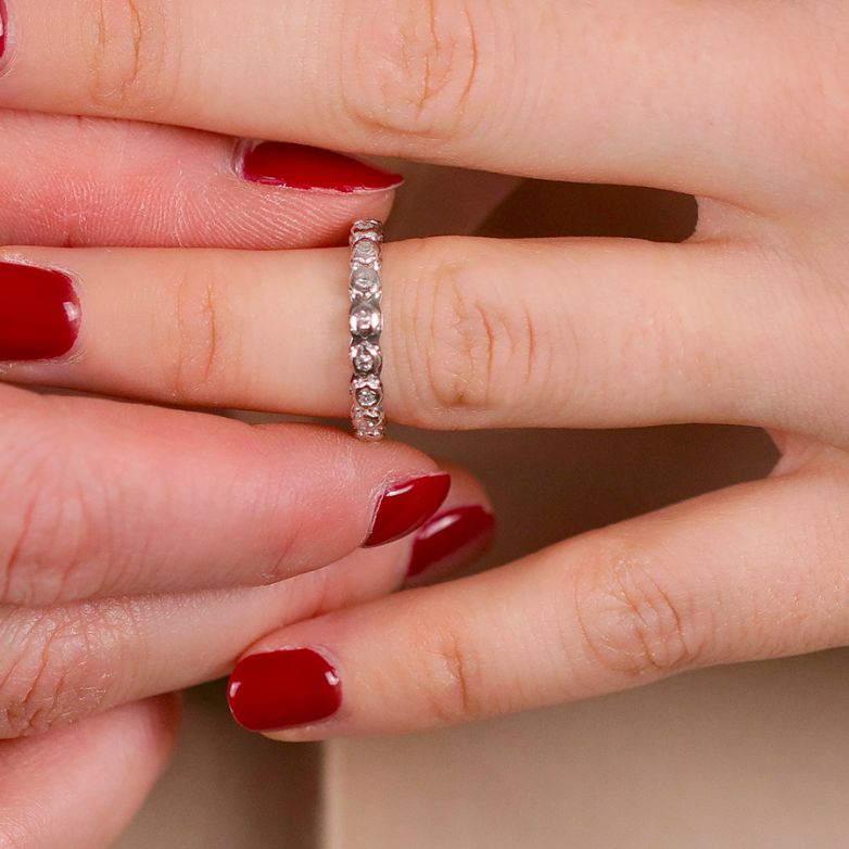 Wedding band full diamond...