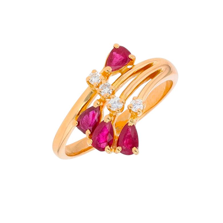 Ring ruby 0.60 carat and...