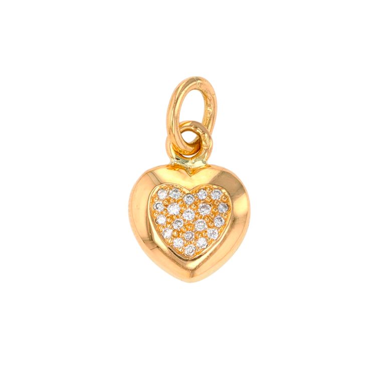 Heart pendant diamonds 0.21...