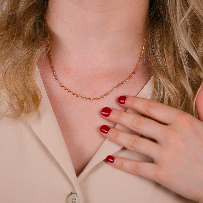 Yellow gold horse chain 6.78g