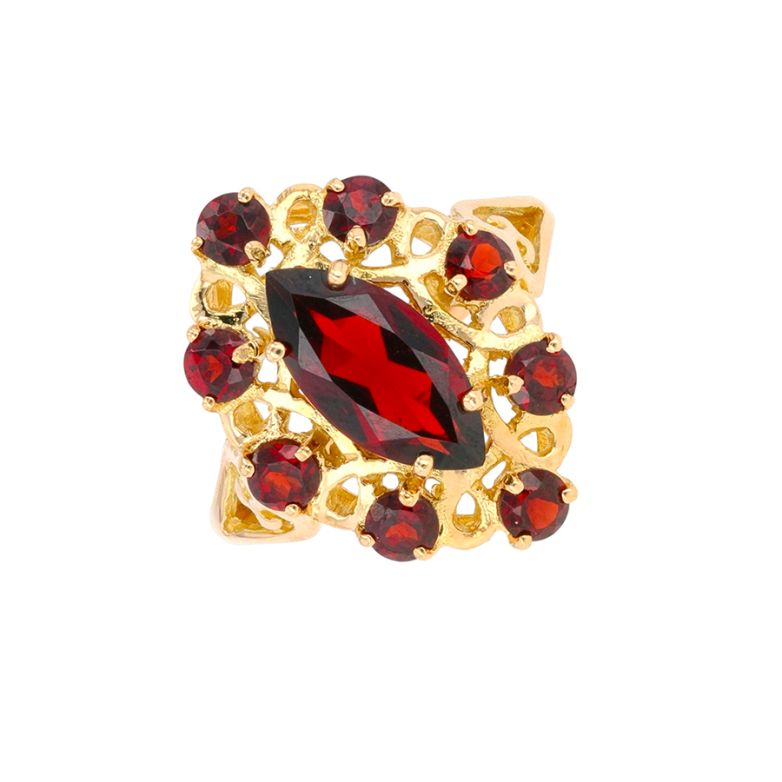 Ring garnets 2.55 carats...