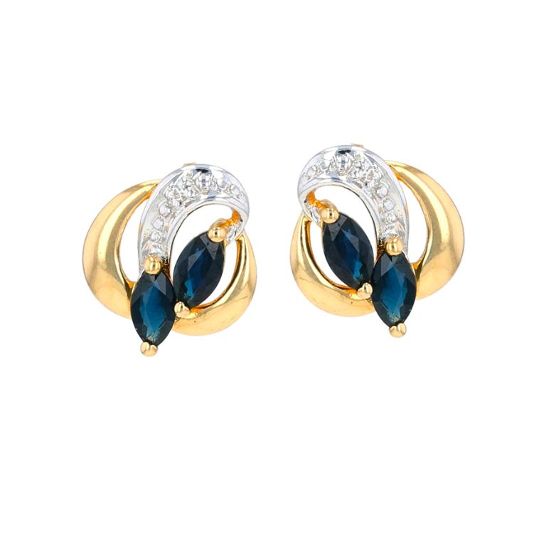 Earrings sapphires 0.56...