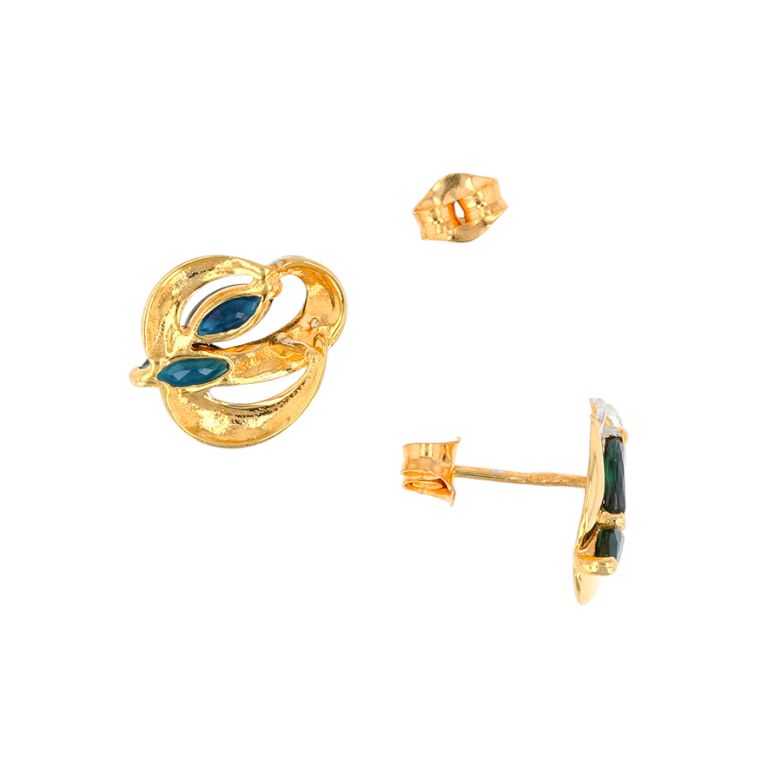 Earrings sapphires 0.56...