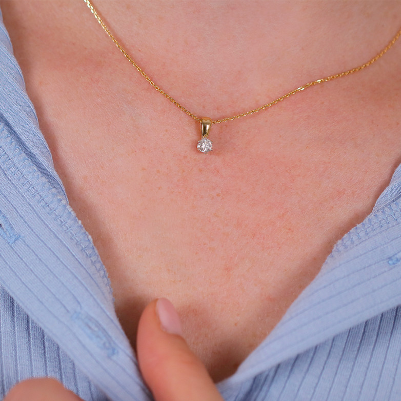 Diamond pendant 0.25 carat...