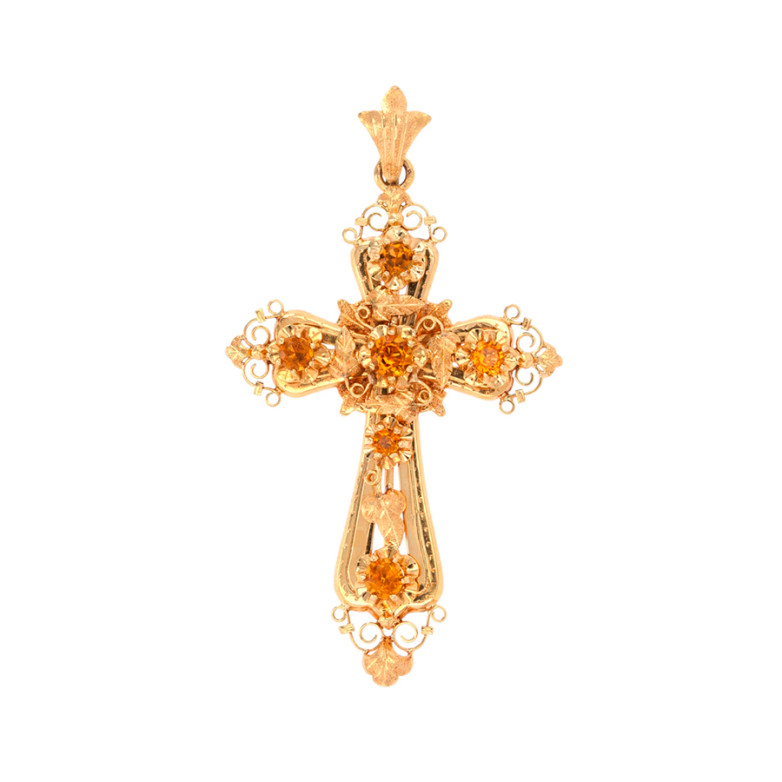 Cross citrines 0.77 carat...