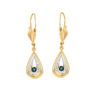 Sleeper earrings sapphires...