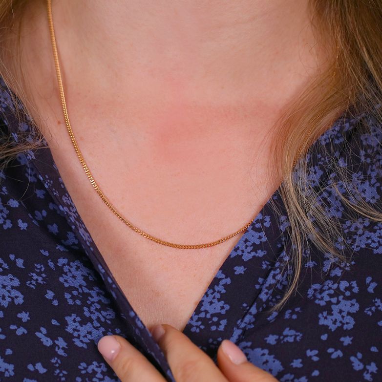 6.50g yellow gold curb chain