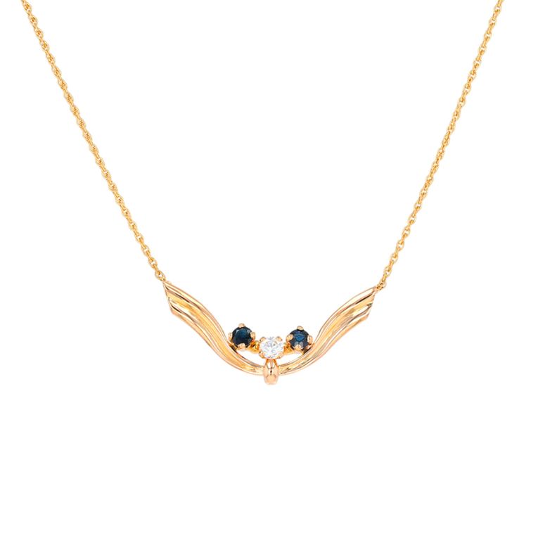 Necklace with 0.22 carat...