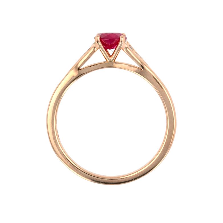 Ring ruby 0.38 carat and...