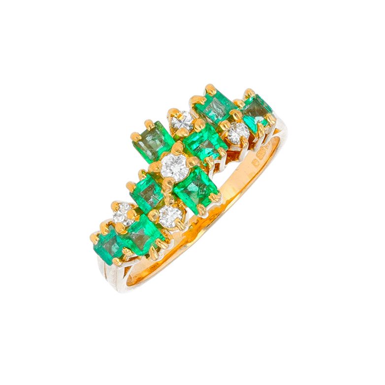 Ring emeralds 0.40 carat...