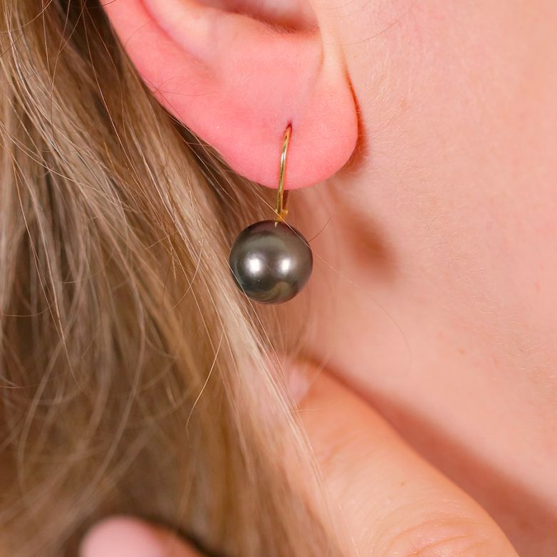 Earrings Tahitian pearls...