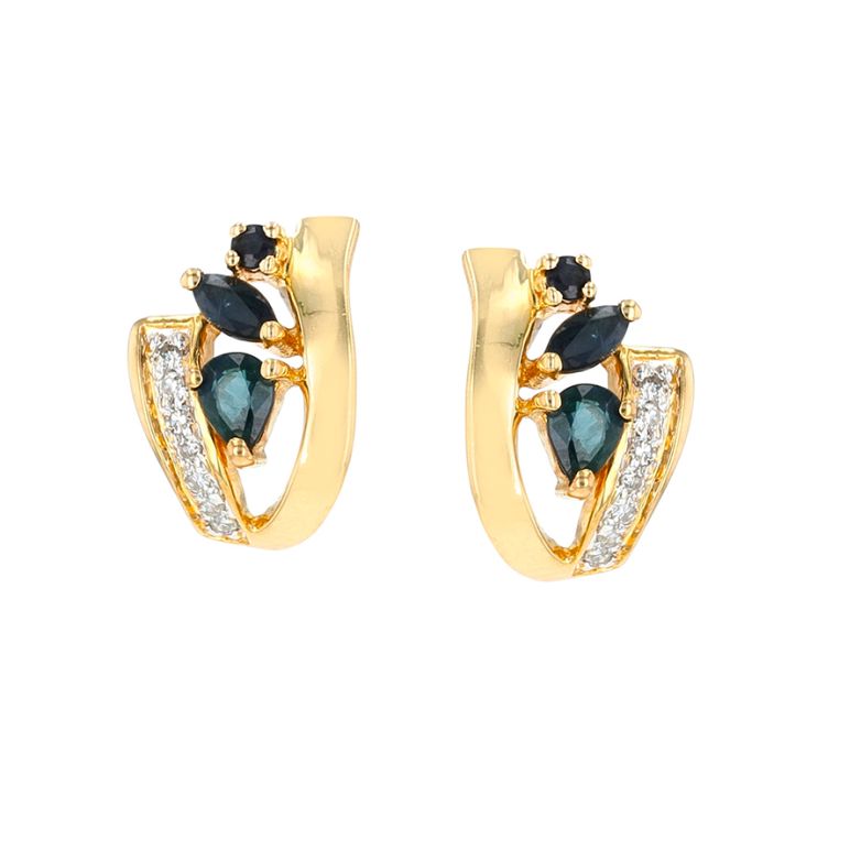 Earrings sapphires 0.54...