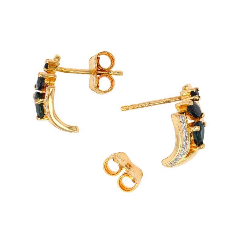 Earrings sapphires 0.54...