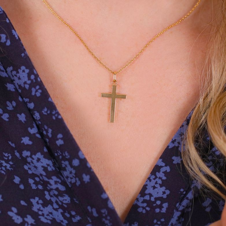 Yellow gold cross 2.78g