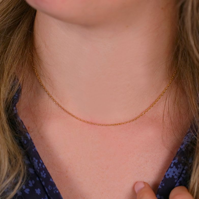 Yellow gold forçat chain 3.79g