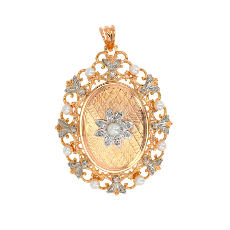 Vintage cassolette pendant...