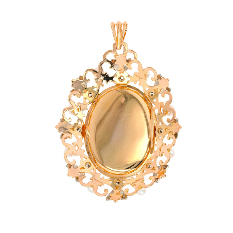 Vintage cassolette pendant...