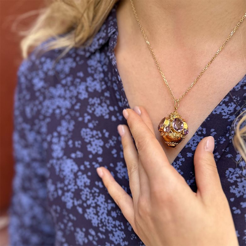 Vintage amethyst pendant...