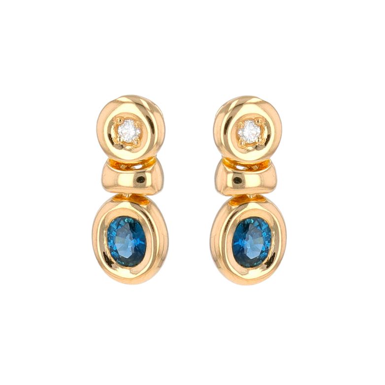 Earrings sapphires 0.34...