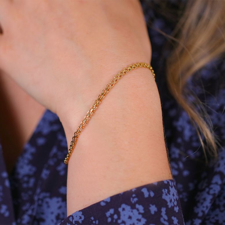 Fancy mesh bracelet yellow...