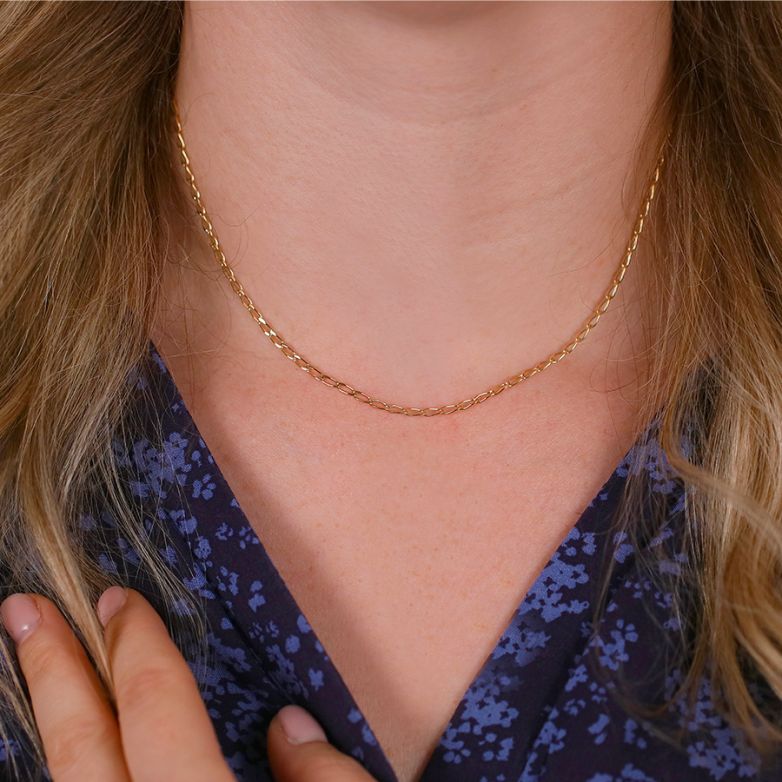 Yellow gold horse chain 4.28g