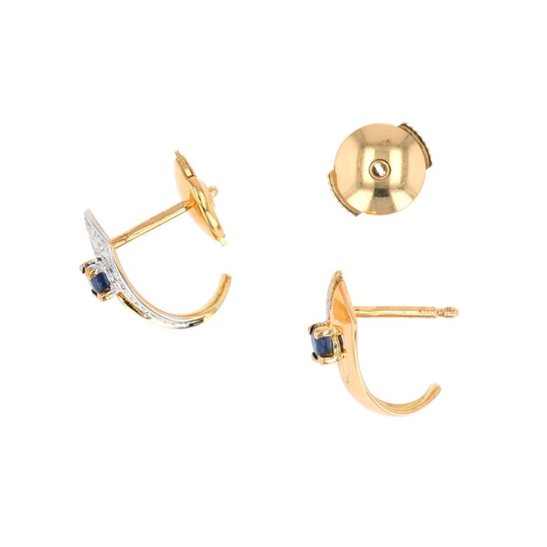 Earrings sapphires 0.16...