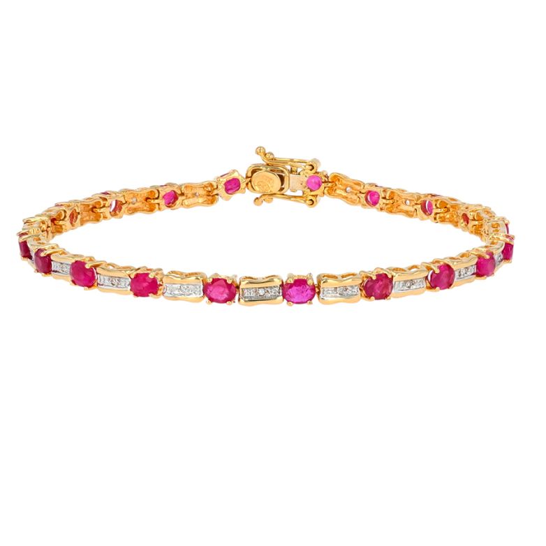 Bracelet ruby 3 carats and...