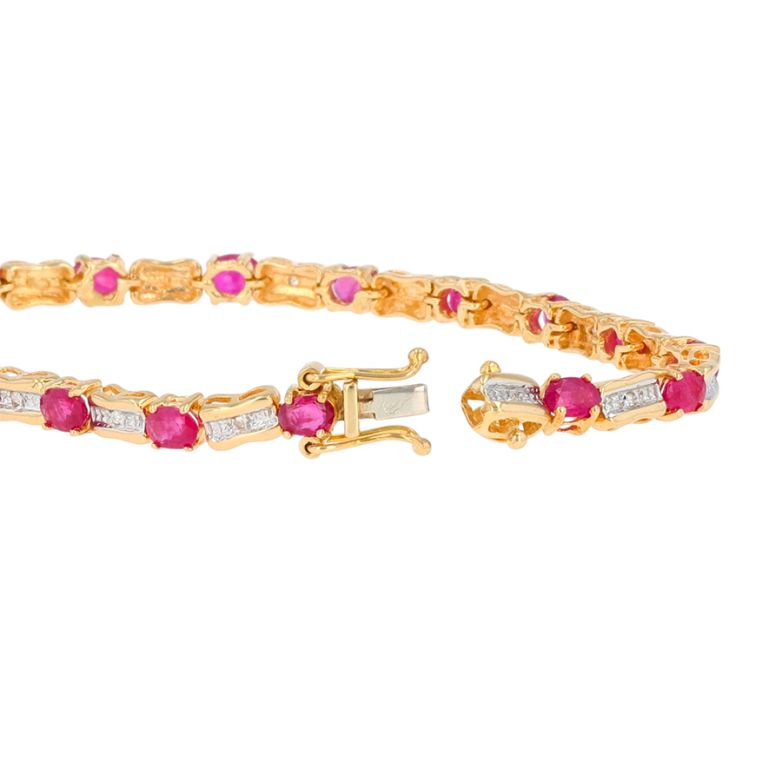 Bracelet ruby 3 carats and...