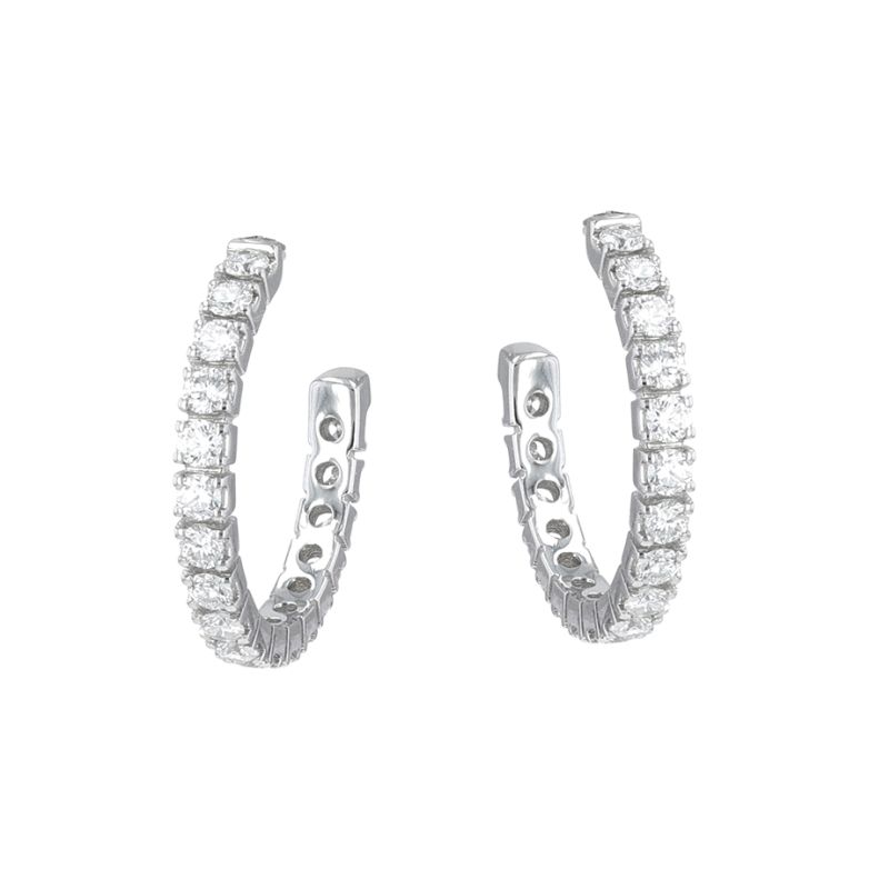 Earrings diamonds 0.72...