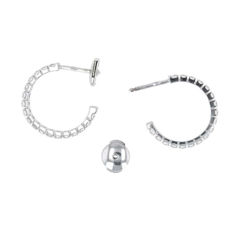 Earrings diamonds 0.72...