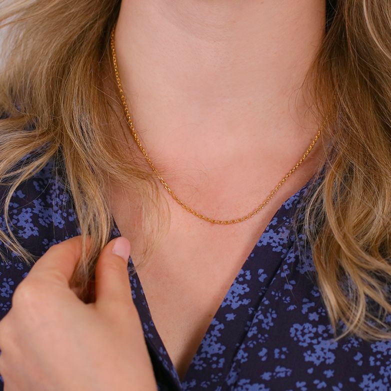 Yellow gold forçat chain 7.43g