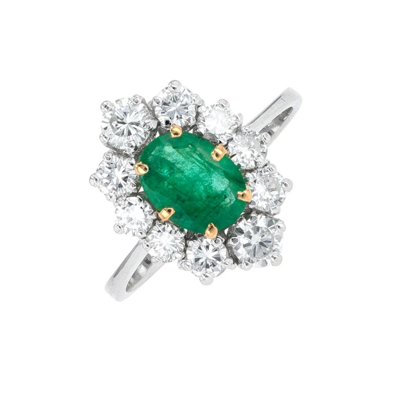 Emerald daisy ring 0.51...