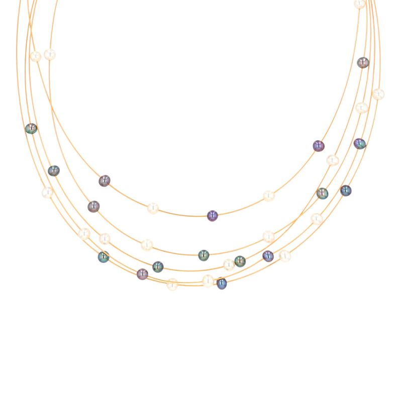 Multi-row cultured pearl...
