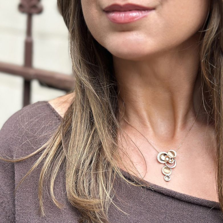 Necklace diamonds 0.38...