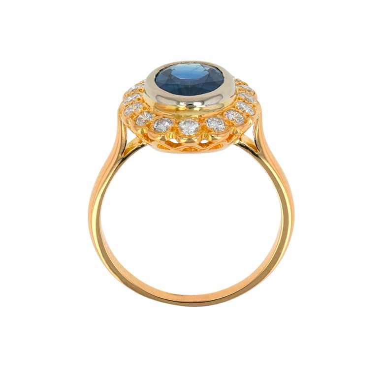 Ring marguerite sapphire...