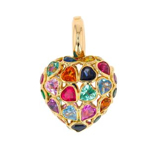 Heart pendant synthetic...